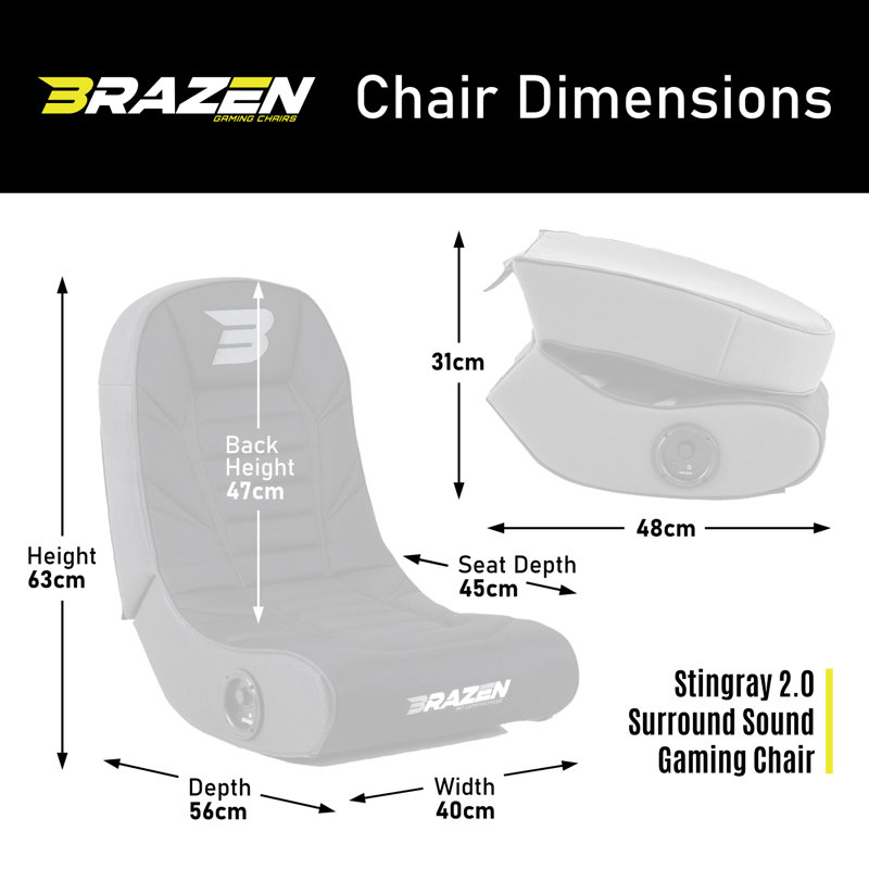 BraZen Predator 2.0 Surround Sound Gaming Chair