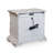 Bryl Oversize Nightstand, 3 Drawers With Bronze Knobs, Antique White