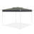 11x11 Pop Up Canopy Tent With Center Lock, Outdoor Canopy Upf 50+, Easy Up Canopy For Patio, Parties & Camping, Includes Rolling Bag, Gray With Green Trim-124267491-124267492