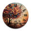 Horloge murale en bois massif Pearlena-507526067