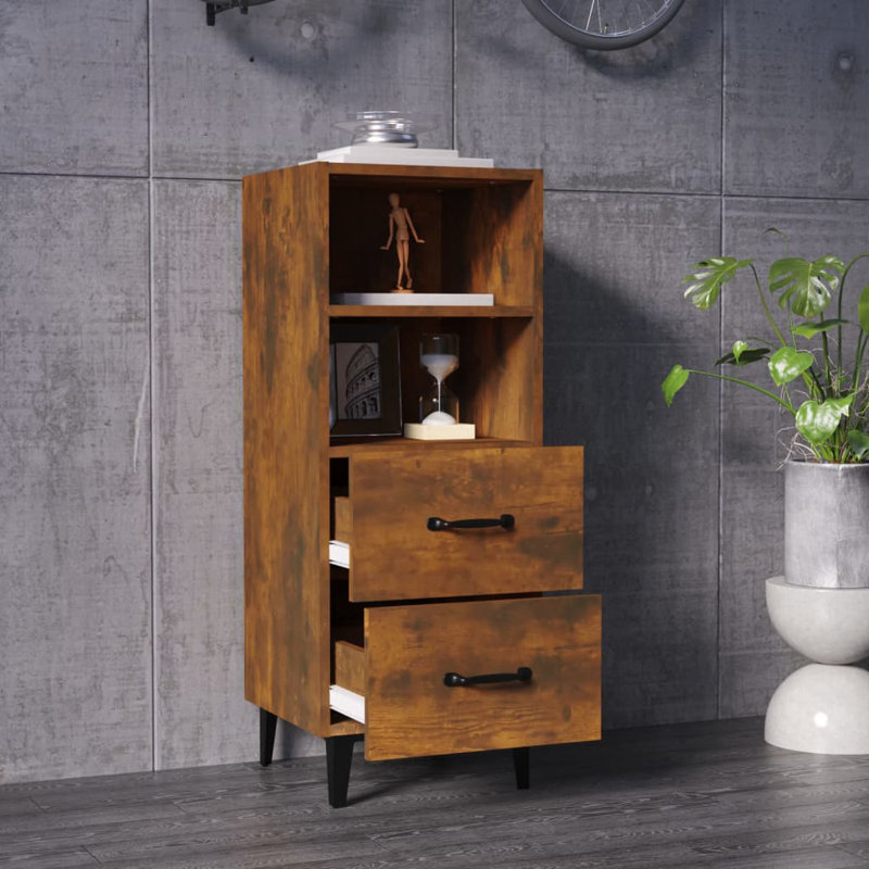 Silcox 34.5 cm W Sideboard, Smoked Oak