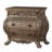 Nightstand, 3 Drawers with Antique Handles, Scrolled Legs, -33199049