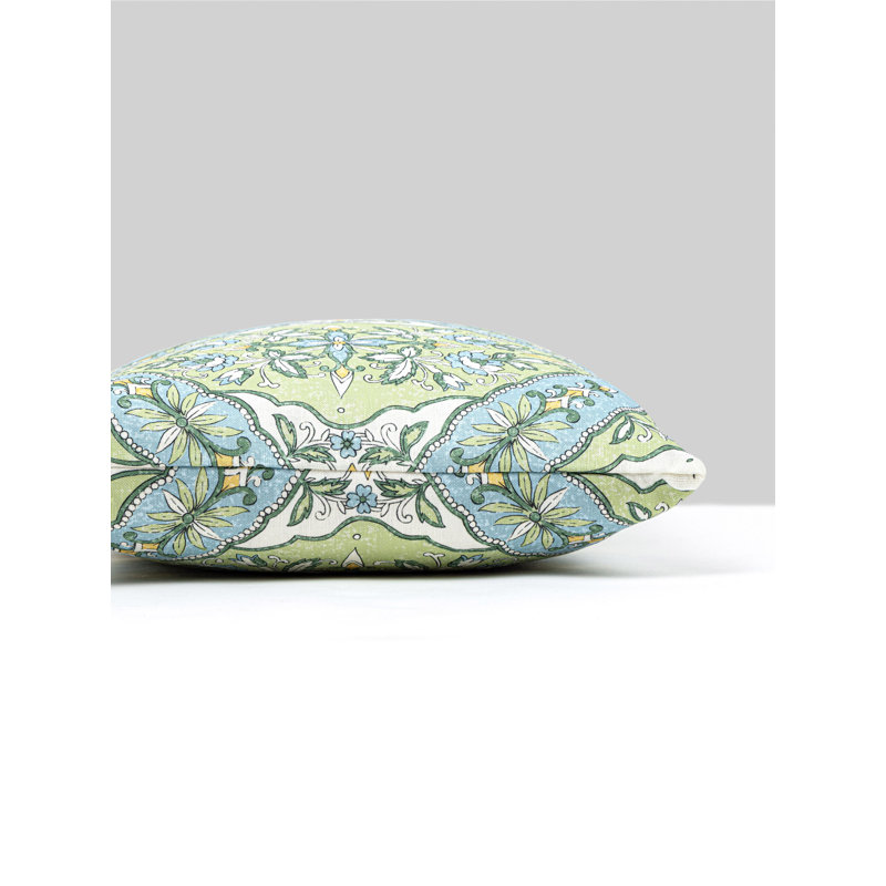 PROVENCE PILLOW, Aqua Meadow Provence, Rectangle - 22"H x 14"W