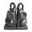 Ceramic Elephant Bookends Contemporary 8" Decorative Bookends for Book Storage-1858758216