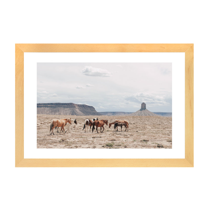 « arizona », photographie, H 16 po x l 24 po x P 1 po, Papier encadré de bois naturel