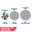 Ensemble de 3 ballons de basketball en caoutchouc de taille 3 de Hall of Games pour jeux de basketball intérieur et extérieur