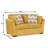 Dywan Upholstered 68 " Polyester Loveseat-1001280278