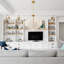 8-light Dimmable Tiered Chandelier
