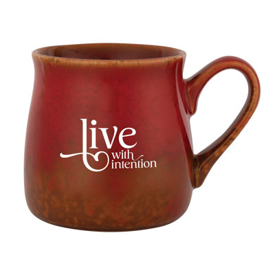 Tasse de designer Live with Intention - Peut contenir 16 oz