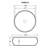 Ruvati Bathroom Vessel Sink Round White Circular Above Counter Porcelain Ceramic-101344038