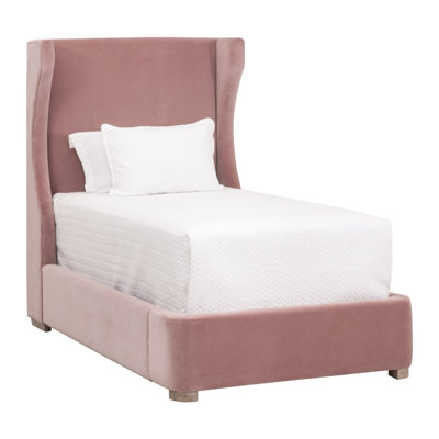 Upholstered Wingback Bed