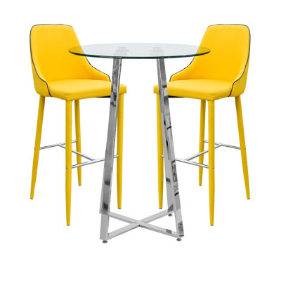 Spacek Dining Set with 2 Chairs