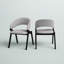 Chaise d'appoint en gris Moberg-712044800