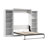 Arlex Murphy Bed and 2 Shelving Units, 115-inch Space-Saving Wall Bed with Storage-1102124006-1116733400