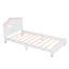 Lit plateforme en bois avec tête de lit en forme de maison (lit)-194828355-194828383