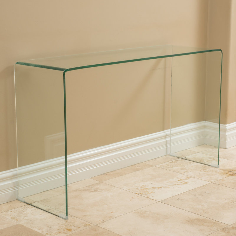Table console en verre trempé trempé 12 mm