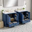 Ensemble de meuble-lavabo 60 "avec double meuble-lavabo - double lavabo en céramique et rangement multifonctionnel-1539828761