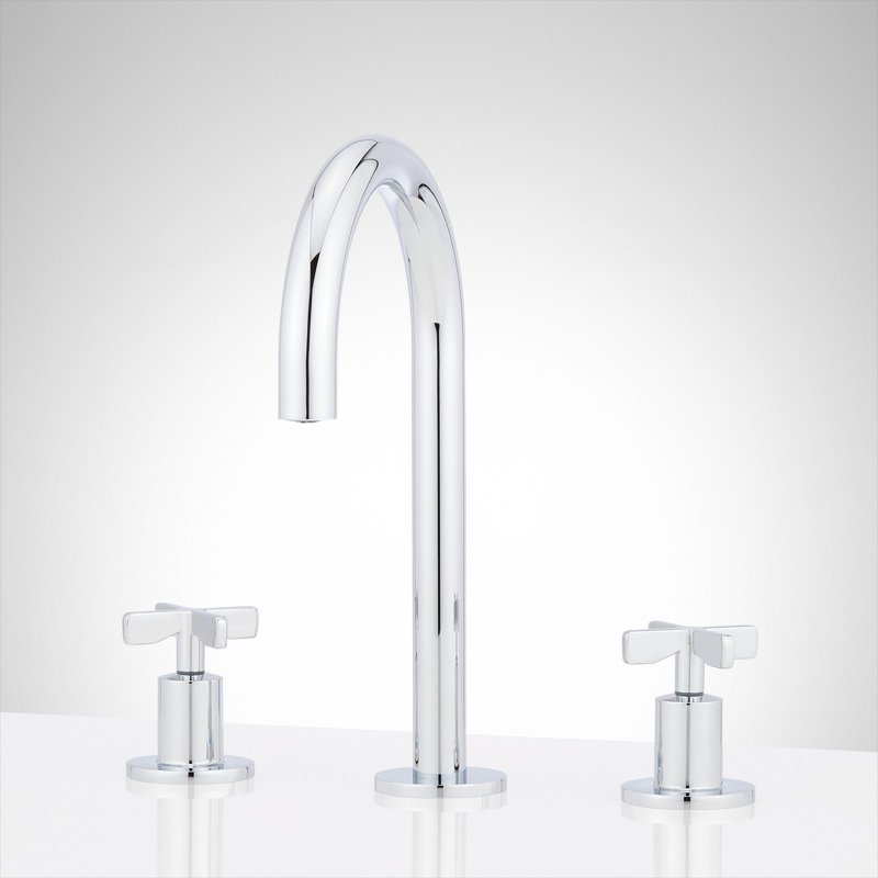 Vassor 1.2 GPM Widespread Bathroom Faucet, Chrome