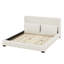 Lit plateforme tapissier avec deux coussins assortis-125241578-125241575