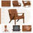 26.5" Wide Solid Wood Frame Upholstered Mid Century Accent Chair, Modern Armchair-941512337