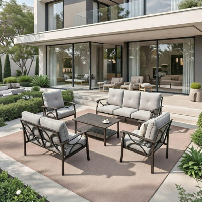 5-Piece Metal Patio Furniture Set