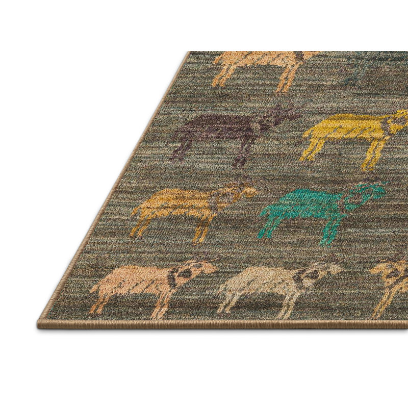Tapis abstrait moderne 5225, Rectangle de 2 pi x 3 pi