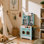 Cuisine miniature rétro Teamson Kids Little Chef Santos avec cuisinière, micro-ondes, four, tableaux noirs et 7 accessoires