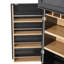 Armoire garde-manger de 78,2 po Gladwin avec tablettes, tiroir et porte-bouteilles-121163785