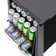 Newair 90 Can Freestanding Beverage Fridge in Onyx Black, Compact with Adjustable Shelves and Lock