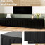 Meuble télé et table basse moderne arqué 4, rangement multifonctionnel pour rangement noir-1111548999