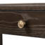 Console rustique colorée, coins arrondis, 3 tiroirs de rangement pratiques, structure robuste, style rétro pour entrée, couloir ou salon, plateau supportant 68 kg, grand tiroir de 63,5 cm, petit tiroir de 51 cm.