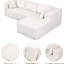 Modulaire, construction, revêtement, ressort, plus sécuritaire pour les animaux de compagnie, adaptabilité de la posture, au fil du temps, espace, petites maisons, aspirateur rembourré en L de 105 po en mousse, chaise gauche - sans interférence magnétique,-221927721-221927726