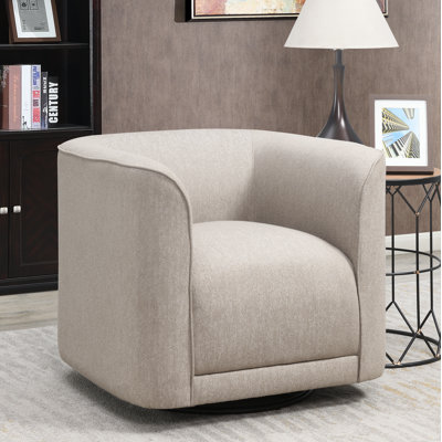 Cordoba 33" W Polyester Swivel Barrel Chair