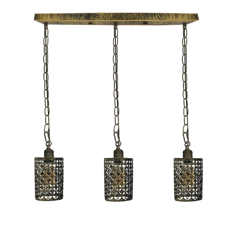 Timote 3 - Light Kitchen Island Pendant, Brushed Brass