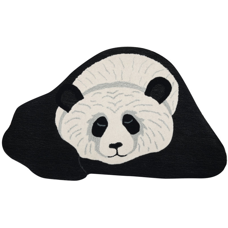 Tapis en laine pure panda yogique Asana de Mirzapur 