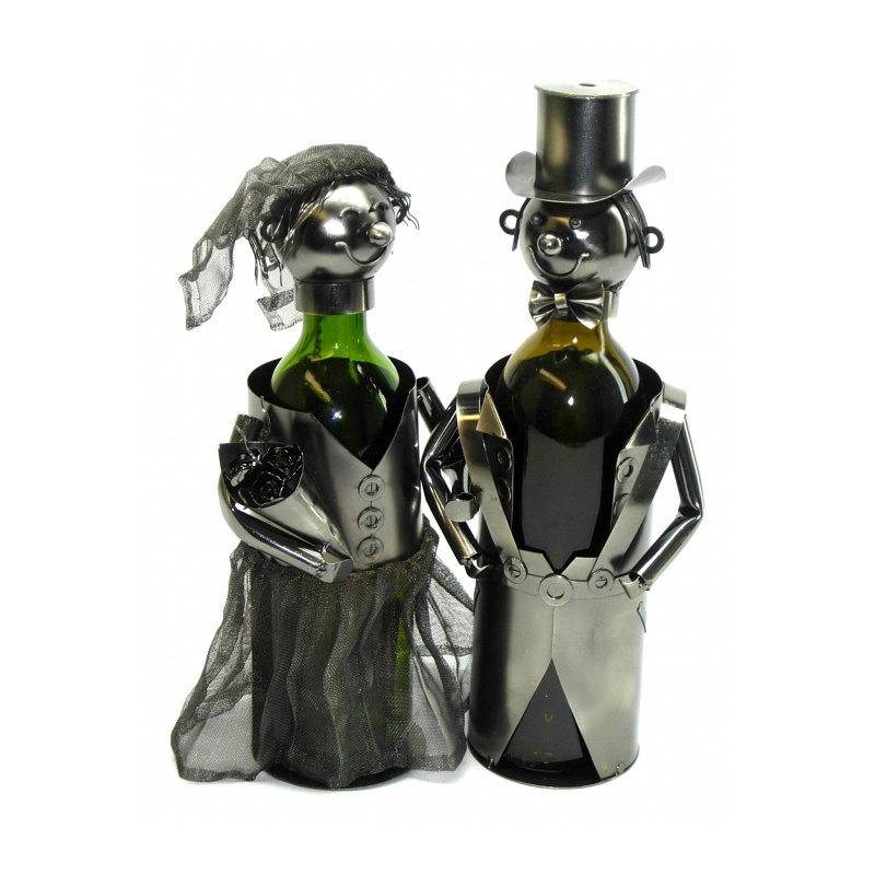 Tabletop Wine Bottle Rack in Silver
