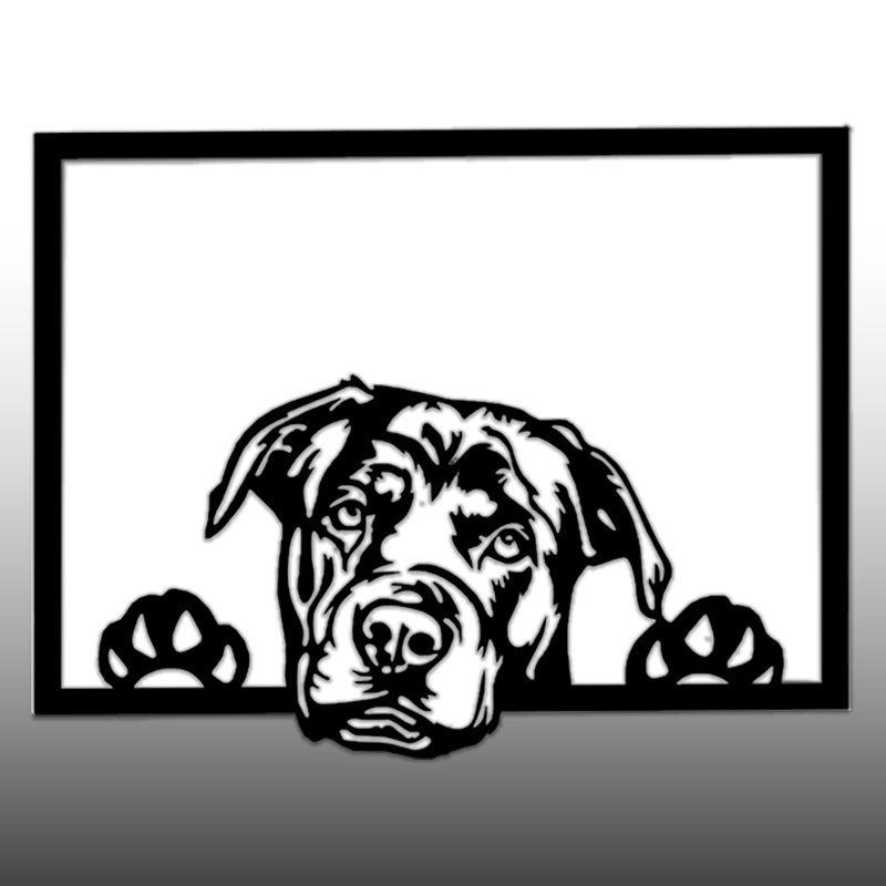 Rectangle Metal Canine Friend Wall Décor
