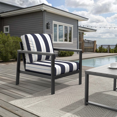 Chaise longue d'extérieur avec coussins Sunbrella® Townsend