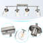 Ensemble d'éclairage sur rail pour salle de bain 4 lumières pour salle de bain 4 lumières noires-503148890