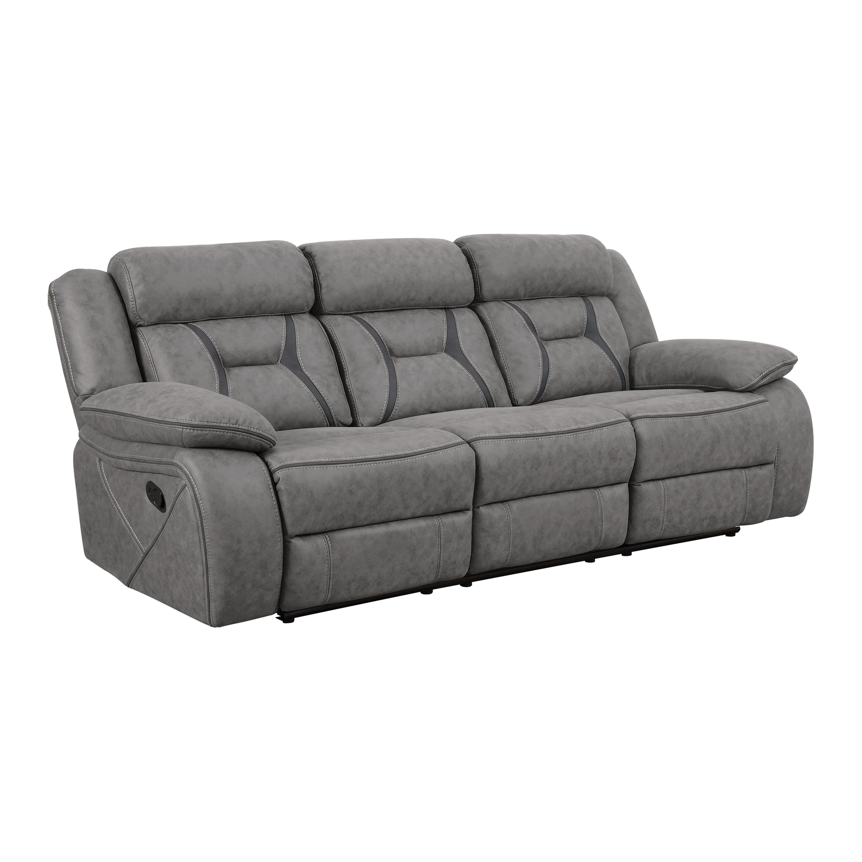 17 Stories Corell 83.6 Vegan Leather Reclining Sofa Wayfair