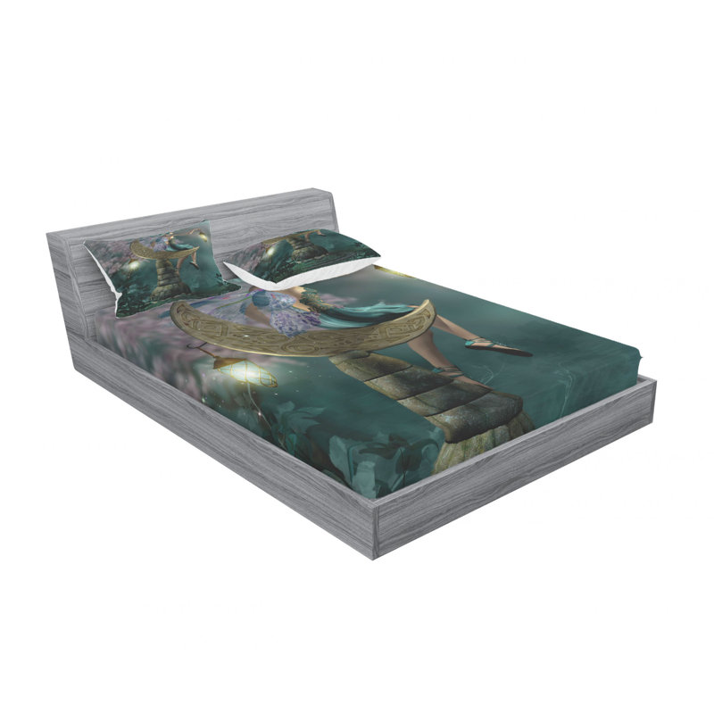 Microfiber Sheet Set, Queen Sheet Set with Fitted Sheet