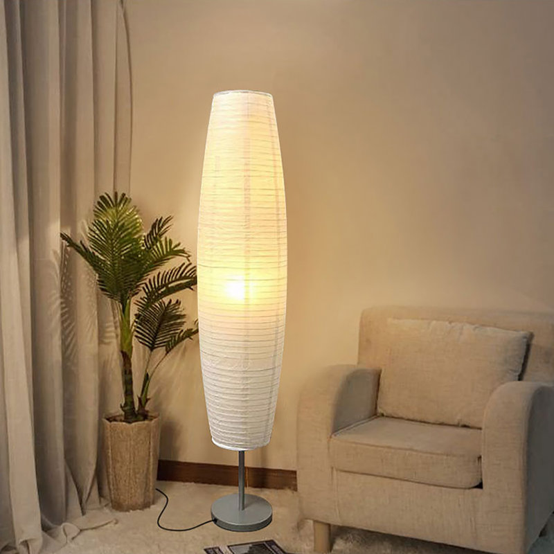 Japanese-style hardware paper floor lamp