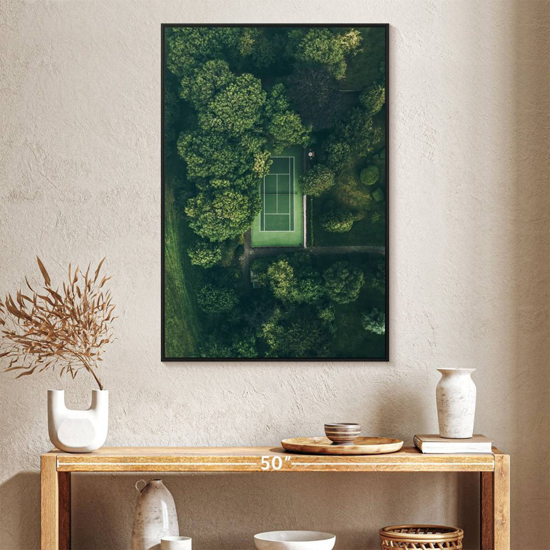 Court de tennis Dorchester, 27 po x 40 po, Cadre flottant noir