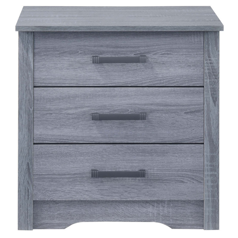Table de chevet Hudson de Glory Furniture avec glissières à tiroir, fabrication en bois durable et assemblage facile pour les chambres à coucher modernes.