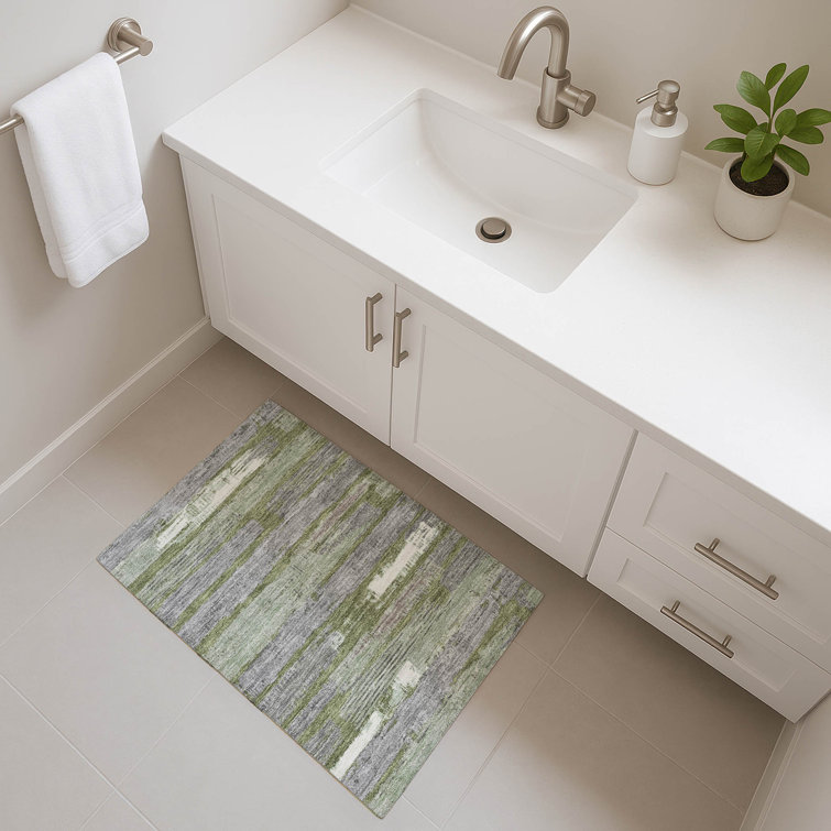 Premium Machine Washable Slesnick AMF1665 Stripes Rug