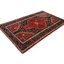 Tapis oriental rétro rouge tribal 3 pi 7 po x 6 pi