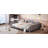 Full Size Upholstered Daybed, Sherpa Fabric Sofabed With Cloud-Shaped Backrest-32052884