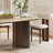 63" Modern Glossy Dining Table, Natural Stone Double-Layer Top with Stainless Steel Base, Seats 4-6