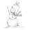 Bonhomme de neige avec chapeau sur toile
