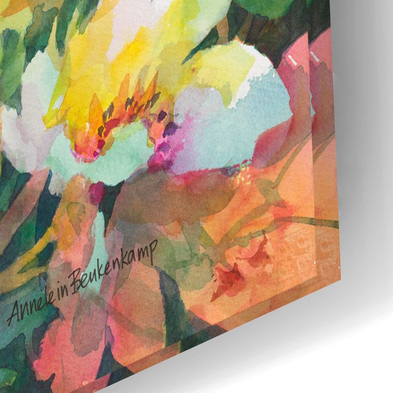 «Waves of Color» par Annelein Beukenkamp, art mural en verre acrylique, H 16 po x l 24 po x P 0,2 po